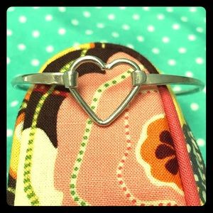 Sterling Silver Heart Bangle ❤️